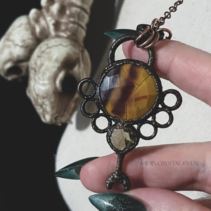 The Mookaite and Smoky Quartz Talisman of Balance