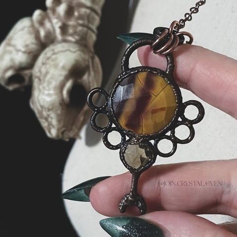 The Mookaite and Smoky Quartz Talisman of Balance