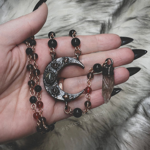 The Carnelian Embodied Witch’s Rosary Talisman