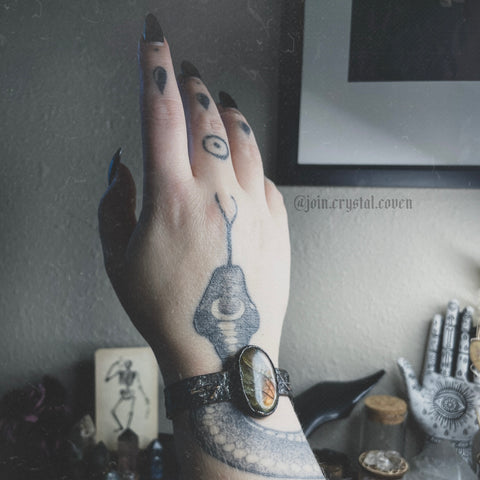 The Labradorite Rune Cuff