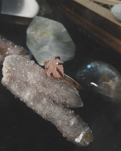 The Morganite Raw Copper Ring - Size 11.25