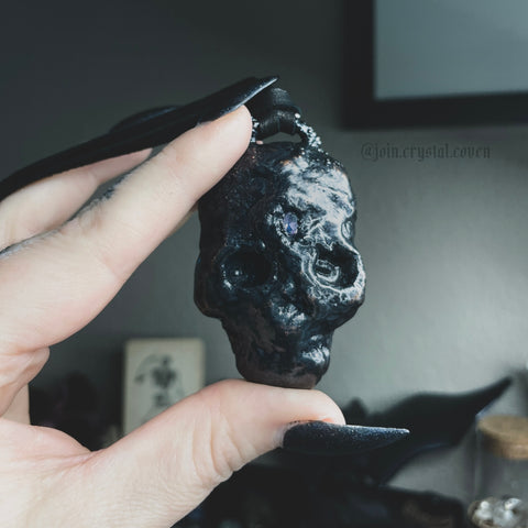 The Pink Amethyst Skull Talisman