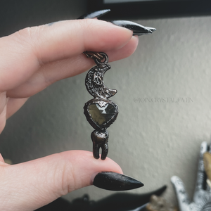 The Smoky Quartz Heart of Intuitive Change Talisman