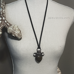 The Tiger Eye Heart of the Witch Talisman