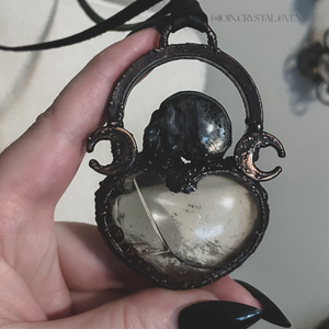 The Larvikite and Smoky Quartz Talisman of Intuition and Grounding