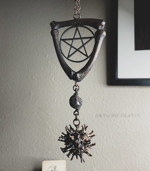 The Witch’s Burr of Pentacle Protection Wall Hanging