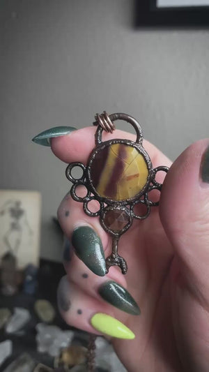 The Mookaite and Smoky Quartz Talisman of Balance