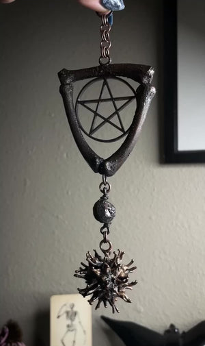 The Witch’s Burr of Pentacle Protection Wall Hanging