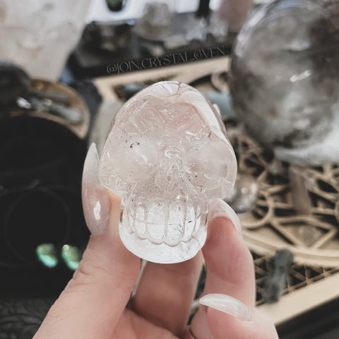 Red and Black Rutile Witch’s Skull