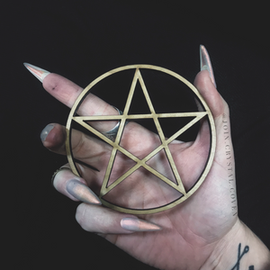 Pentacle Crystal Ball Stand