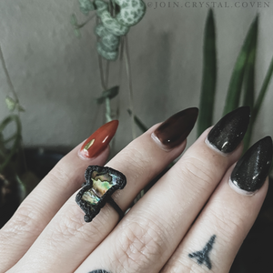 The Abalone Witch Ring - Size 4.5
