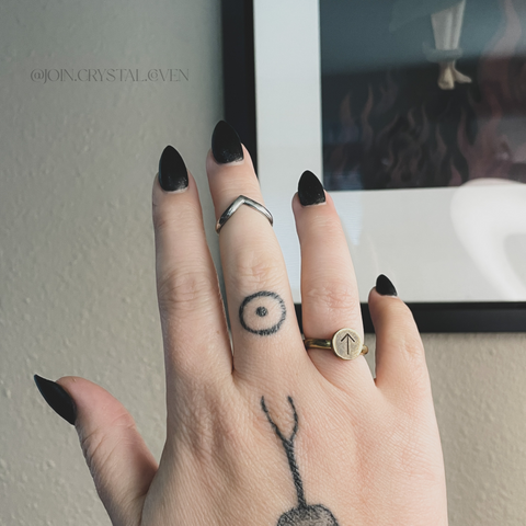 Custom Rune Ring in Brass