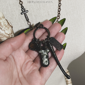 The Ankh and D Witch Charm Talisman